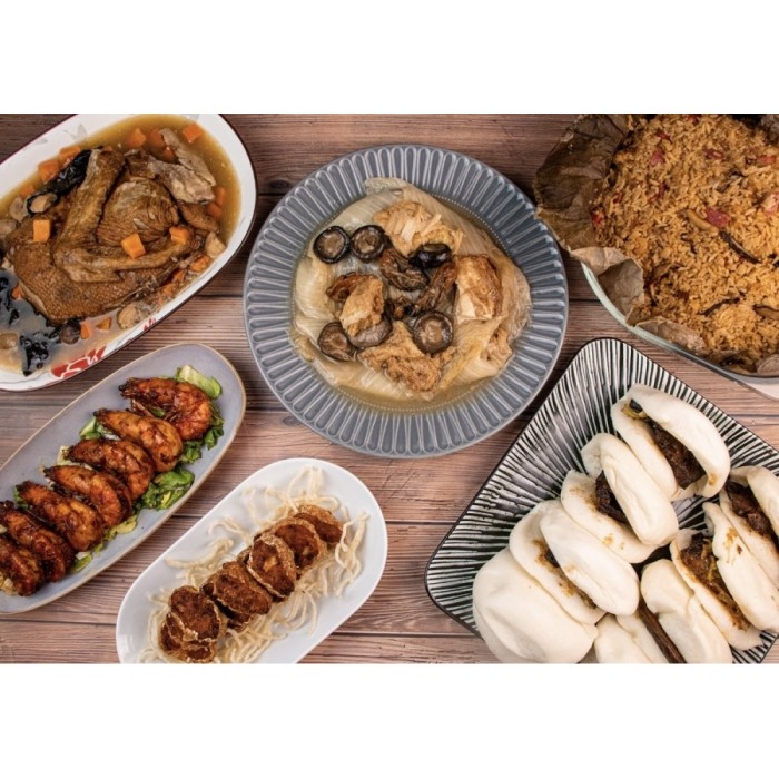 Hock Hoe Heng Catering prepared buffet dishes in Singapore — buffet spread for events and home catering